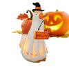 2025 Halloween Ghost Dog Figurine Glowing In The Dark Spooky Resin Ghost Animal Statue Halloween Table Centerpieces Decoration