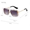 Retro Metal Punk Sunglasses Women Men Vintage Flat Top Pilot UV400 Brand Designer Sun Glasses S5314