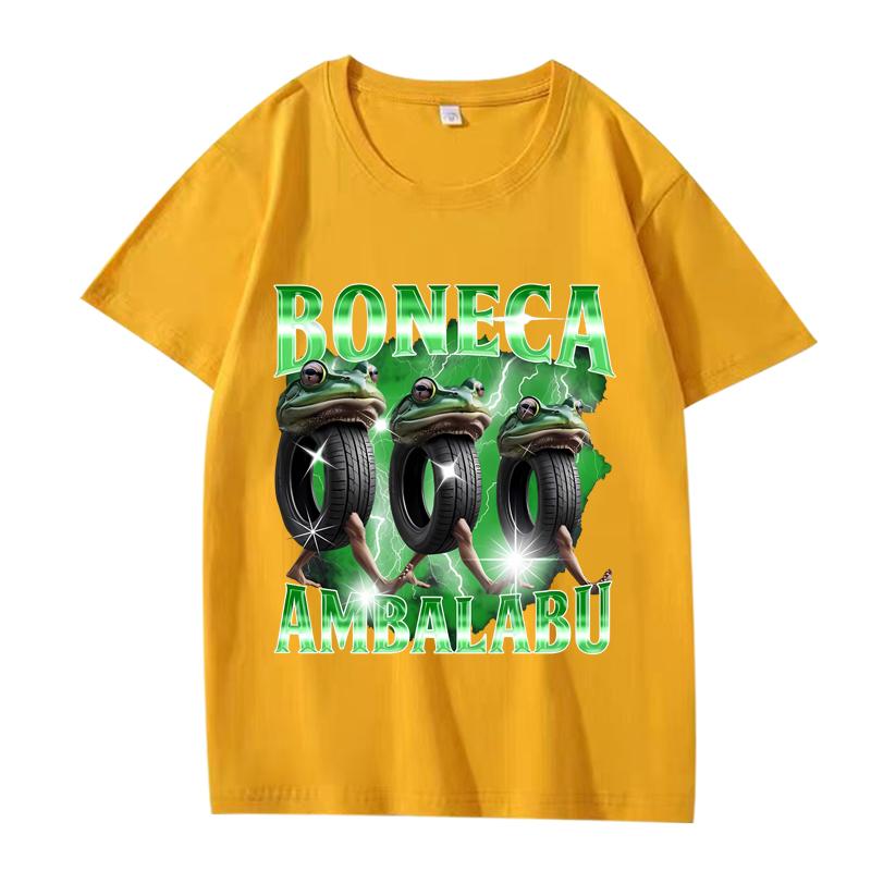 Boneca Ambalabu Brain Rot Italian Brainrot Meme T Shirt Men Women Oversized 100% Cotton  Summer Unisex Plus Sizetops