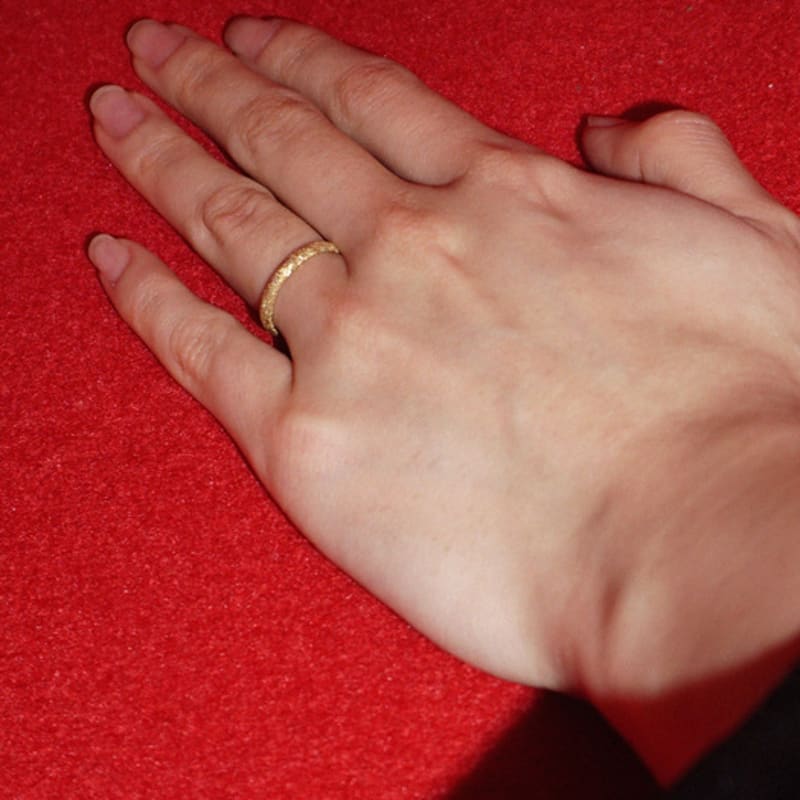 OURPIERRE GRANITO ROUND RING VERMEIL