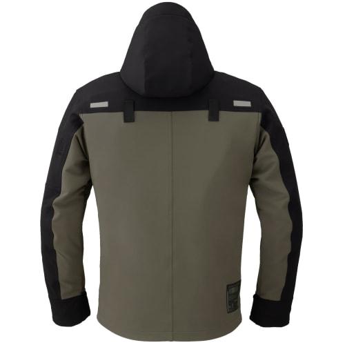 RS TAICHI Bike Wear Riding Jacket Spring/Summer Breathable Quick Dry Water Repellent Stretch Built-in CE Protector Hood Can Be Fixed Quick Dry Parka R