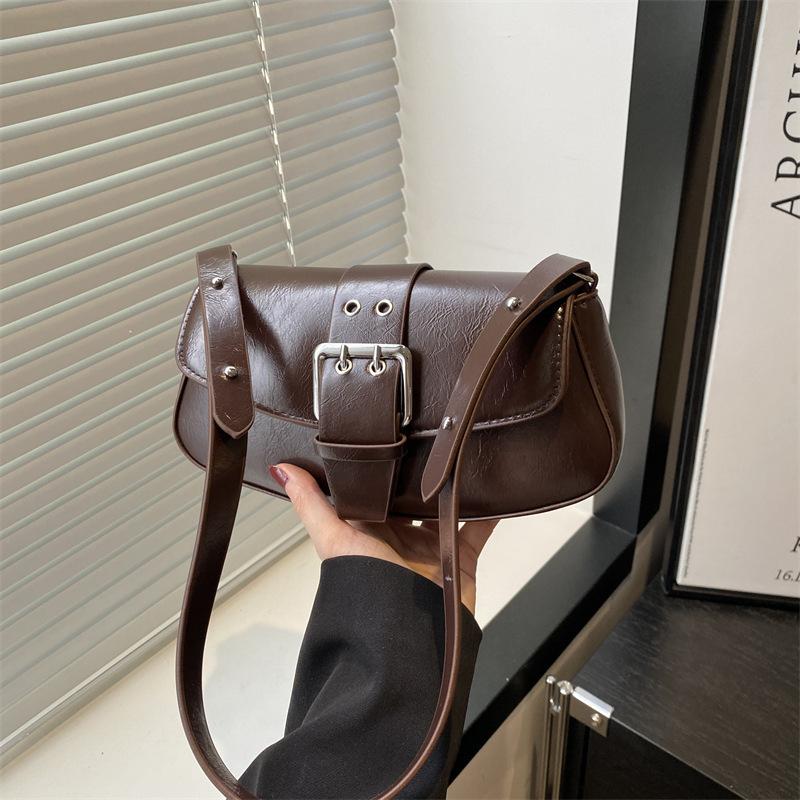 Bag Women's 2025 Summer Texture Fashion Underarm Bag Korean Version Niche Simple Casual Commuter Messenger Bag