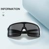 Modische Sonnenbrille mit großem Rahmen für Herren, zum Fahren im Freien, übergroße Sportbrille, bunte, nicht polarisierte Brille