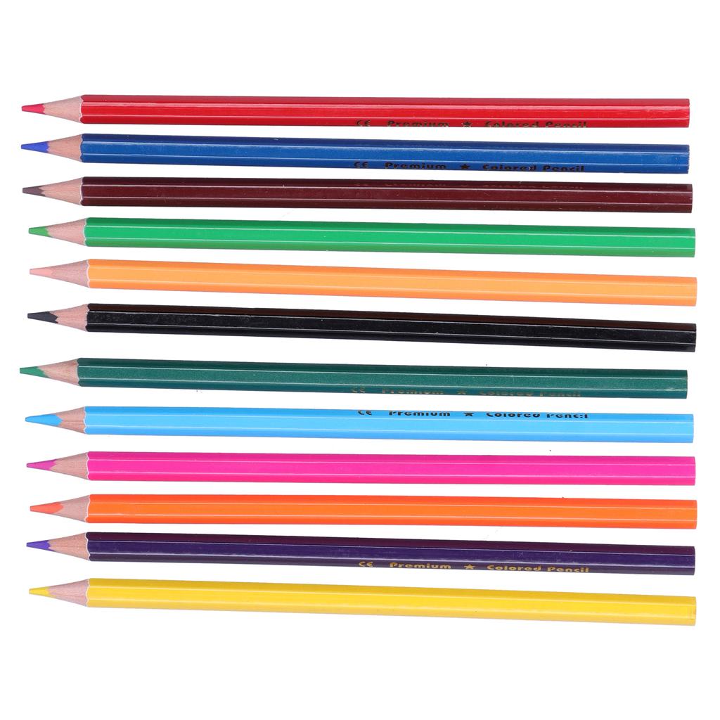 12Pcs Colored Pencil Multicolor Children s Painting Tools Artist Sketching Doodling Craft