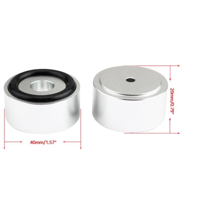 Piedini in gomma per cabinet per altoparlanti Piedini per altoparlanti Isolamento Piedini per altoparlanti in lega di alluminio 4 pezzi/set Piedini ammortizzanti Hifi Audio