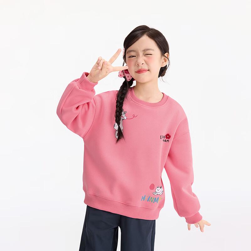 Inman Girls Cartoon Print Crewneck Sweatshirt