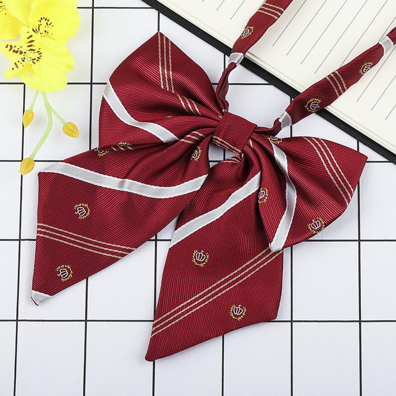 

Jk Japanese Plaid Korean Version Of Collar Flower Graduate Female Collar Flower College Wind Streamer Jk Bow Shirt Accessories Sailor Suit
