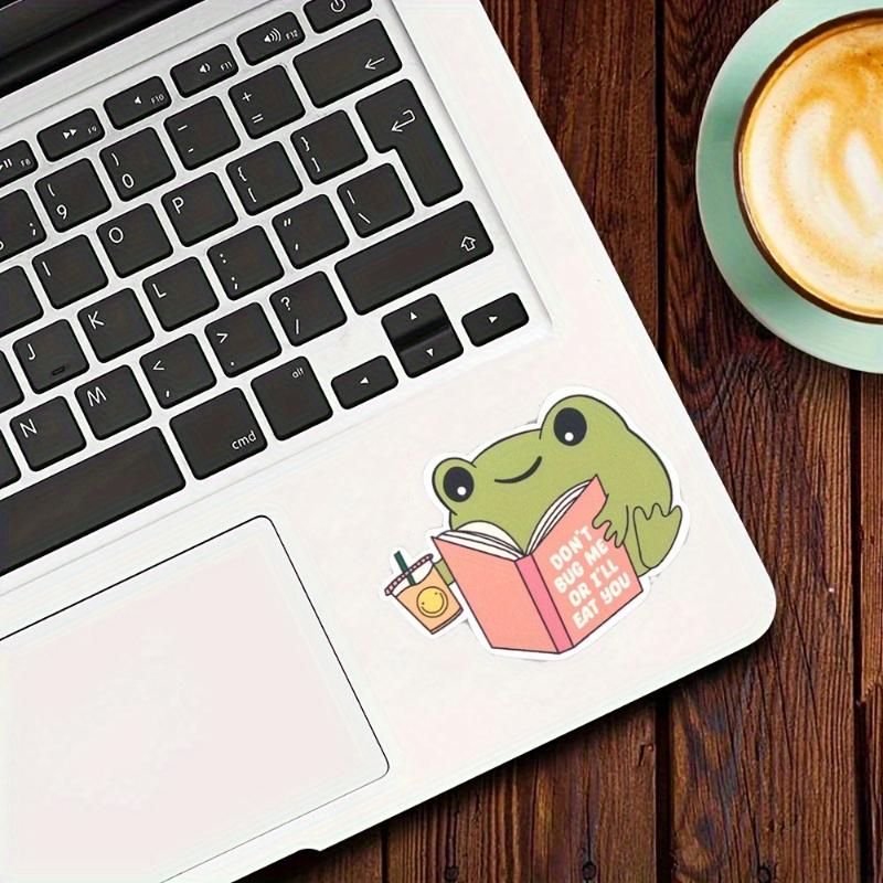 Frog Dont Bug Me or I’ll Eat You Cute Fun Bookish Bits Kindle Sticker