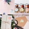 500 pieces per roll - Decorative sealed envelope stickers for letter envelopes - Self-adhesive labels in circular shape