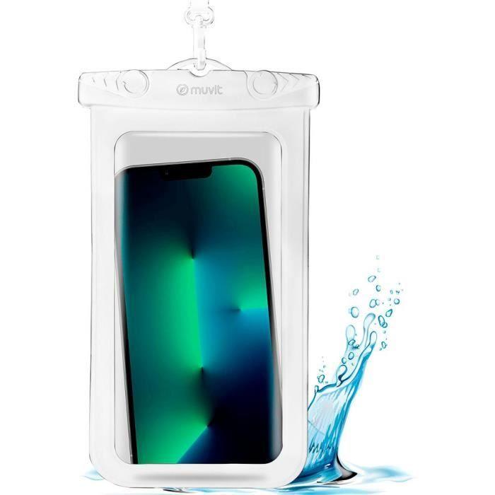 Muvit for Change Housse dEau universelle jusquà 6,5 IPX8 Blanc