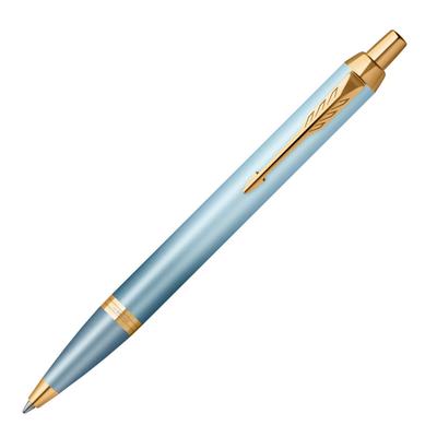 PARKER IM Kugelschreiber Türkisgrün GT Mittlere Spitze - Luxus-Geschenkbox, Offizieller Import