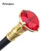 Röd Diamant Typ Guld Promenadkäpp Mode Dekorativ Promenadkäpp Gentleman Elegant Cosplay Käpp Knopp Kräkla 93cm