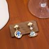 Day Kawaii Sweet Cute Wind Cartoon Stud Earrings Simple Pendant Astronaut Planet Earrings