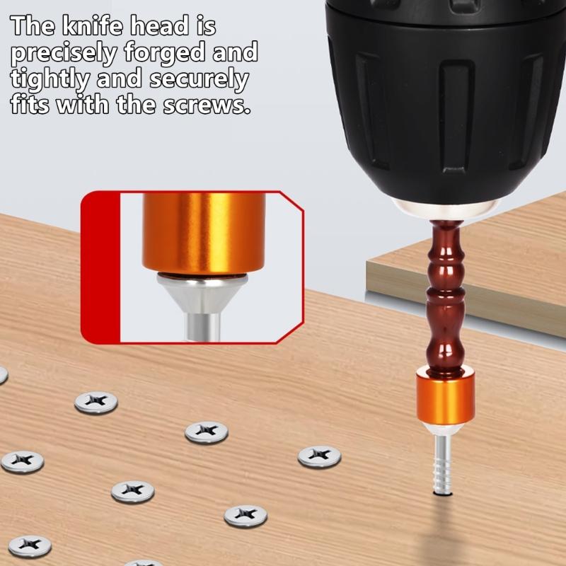 Hardness 65mm Screwdriver Bit Double Crossing Head Hexagonal Handle Electric Screwdriver with Magnetic Screwdriver Set