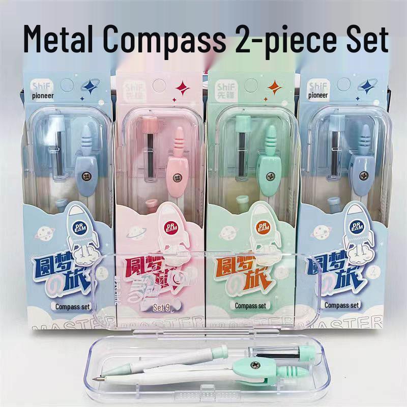 Pioneer 3116 Cartoon Student Compass: Multifunctional, Cute, High-Quality Drawing Tool