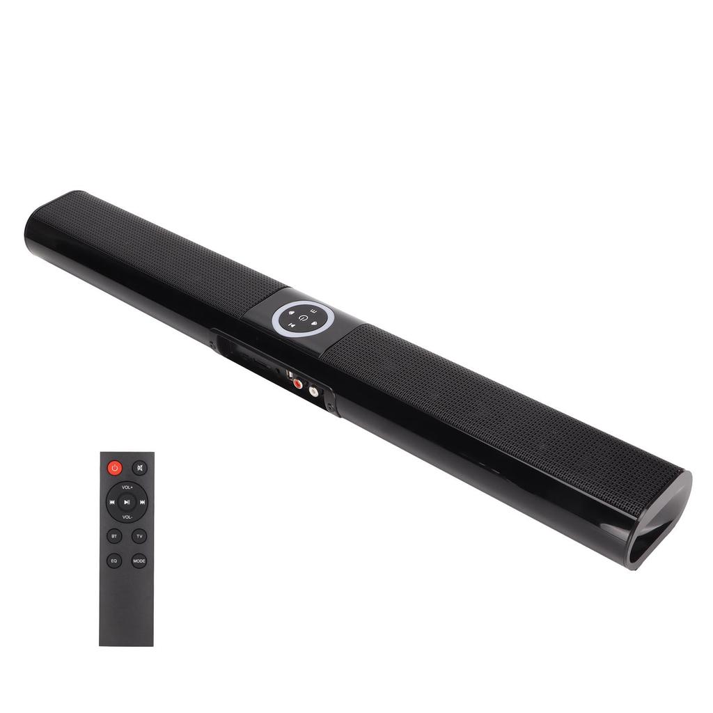 TV Bluetooth Speaker Stereo RGB Colorful Light Wireless Long Speaker with Remote Control for PC Cellphone Game Consoles