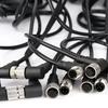 Conector senzor M12 de 2 metri mufă cablu impermeabil Masculin și Femeie 4 5 8 12Pin PVC Conectori M12 de turnare prin injecție integrate