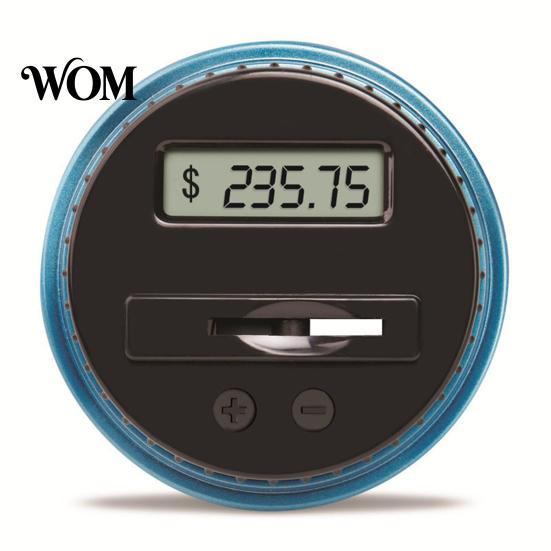 Visible Coin Bank for Teens Digital with Intelligent Counting, Safety Padlock ABS Transparent Durable Container Savings Jar, Money Management Box Kids