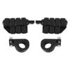 Pair of 1.25in Foot Pegs Footrest with Mounting Brackets Universal for Honda ATV Scooter UTV