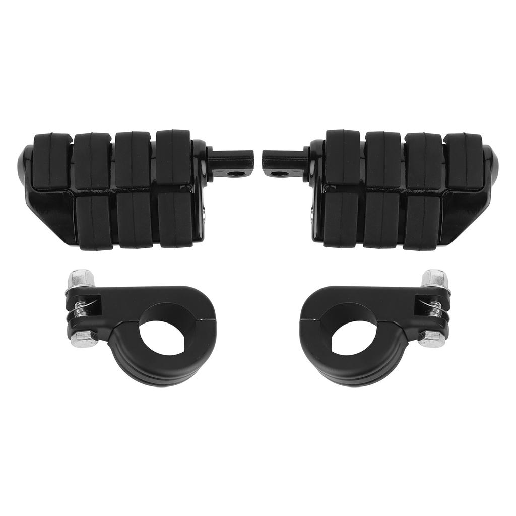 Pair of 1.25in Foot Pegs Footrest with Mounting Brackets Universal for Honda ATV Scooter UTV