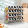 4 Tiers Cupboard Storage Shelf Spice Rack Storage Rack No-Drilling Spice Seasoning Organizer Space Saving for Small Can Storage
