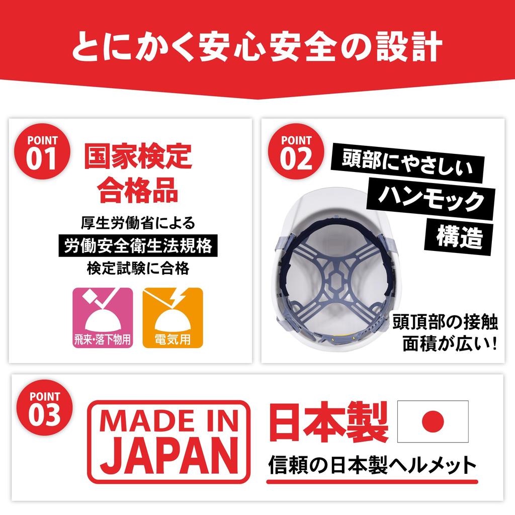 Disaster Prevention Nationally Made In Adjustable Chin Strap Disaster Prevention and Crime Prevention Direct Helmet, Certified, Japan, Size, Included,