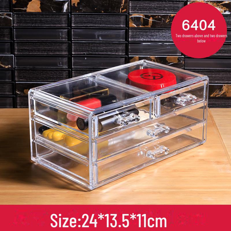 Acrylic Transparent Drawer-Style Cosmetic and Skincare Organizer