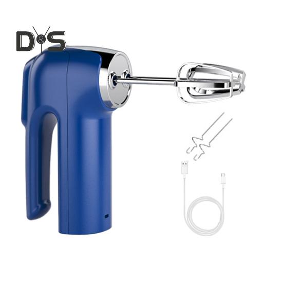 

Беспроводной электрический венчик, 3 скорости, перезаряжаемый через USB, венчик для взбивания яиц из нержавеющей стали, ручной миксер, блендер, вспениватель молока, кухонные принадлежности для выпечки синий