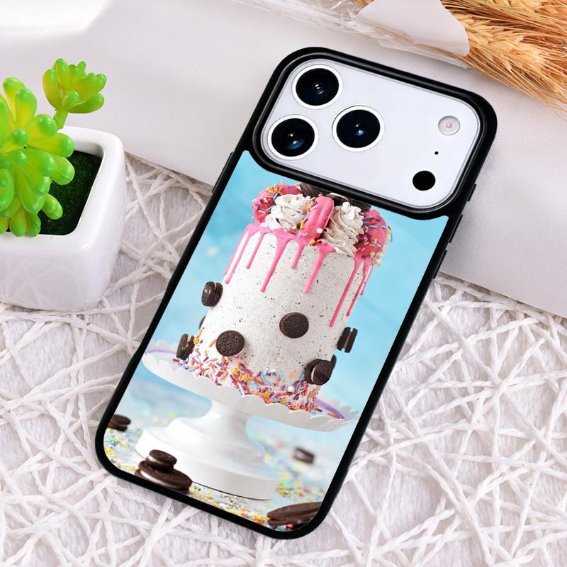 Cake Art Fancy Desert Phone Case for iPhone 17 Air 16 15 11 12 14 13 Pro Max Shockproof Cover