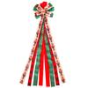 Christmas Tree Bow Pendant Christmas Ribbon Pendant Scene Arrangement Props