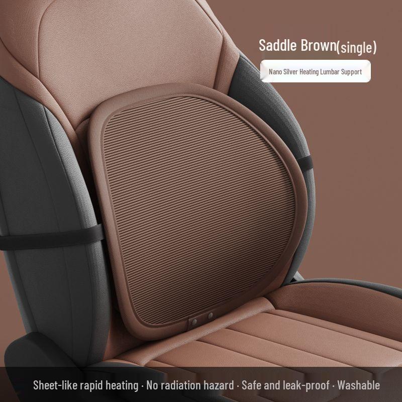 Heated Lumbar Support Cushion for Car & Office.