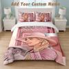 Bedding Set 1 Duvet Cover 2 Pillowcases Lady Gaga Print Soft Bed Linen Bedroom Decor