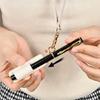 Practical Hanging Pen Clip Keychain School Keyrings Professional Leather Alloy Key Holder for Hospitals and Clinics