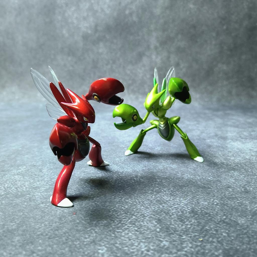 Anime  Cartoon Figure Scizor Scyther Peripheral Toy Car Desktop Decoration Collection Model Doll Gift