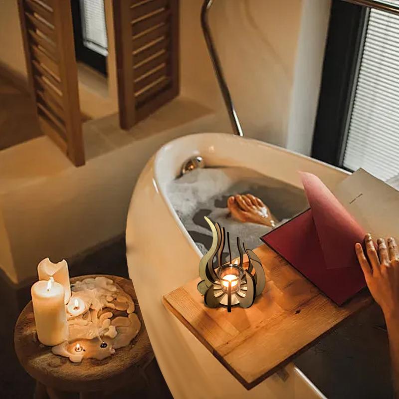 

Деревянные подсвечники Напольный канделябр Деревянный подсвечник Декоративные подставки для свечей Ароматерапевтические свечи Для друзей Любимых CN