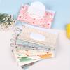 Wet Wipes Bag EVA Flip Cover Baby Wipe Dispenser Portable Refillable Floral Pattern Wet Wipes Container for Travel Kitchen