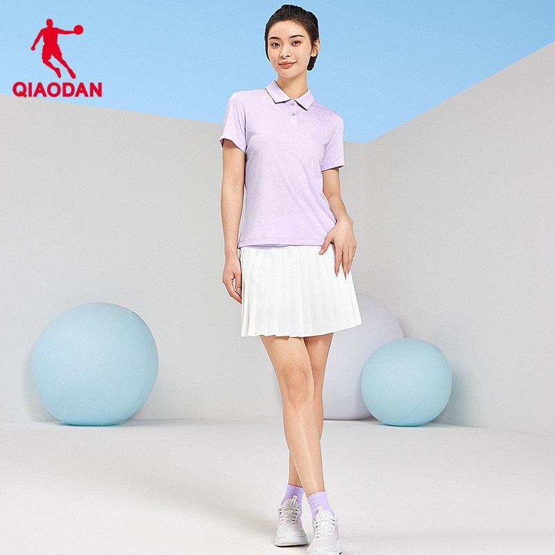 Jordan Sports Polo Shirt Women's Tennis Golf Casual Breathable Collar Short Sleeve T-shirt