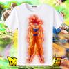 Dragon Ball Animation Derivatives Goku Vegeta Buu Frieza Printed Short Sleeve T-shirt Unisex's and Women's Fashion Cotton Top