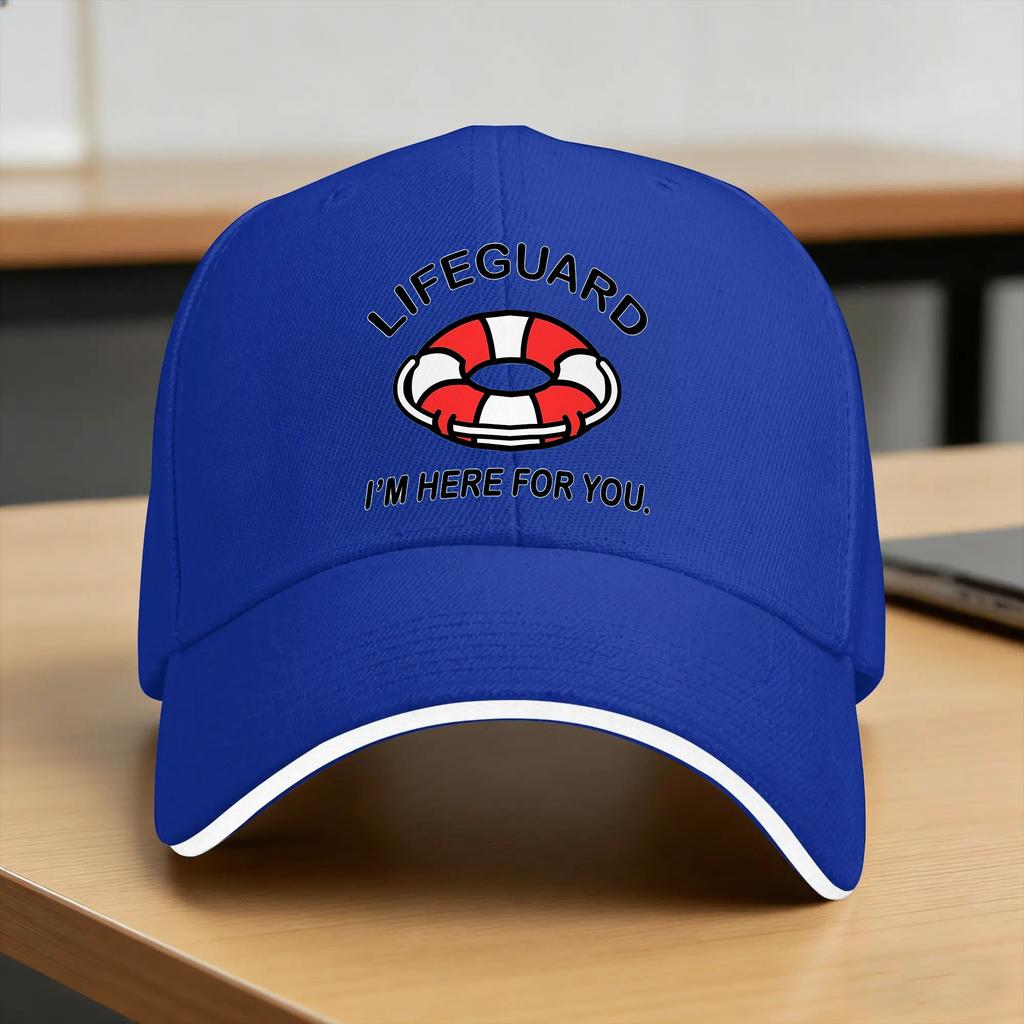 Lifeguard Im Here For You Sun Baseball Cap Summer Unisex Women Design Trucker Hat Breathable Streetwear Outdoor Baseball Caps