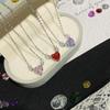 Clear Sky S925 Sterling Silver Heart Necklace for Women with Micro-set Zirconia