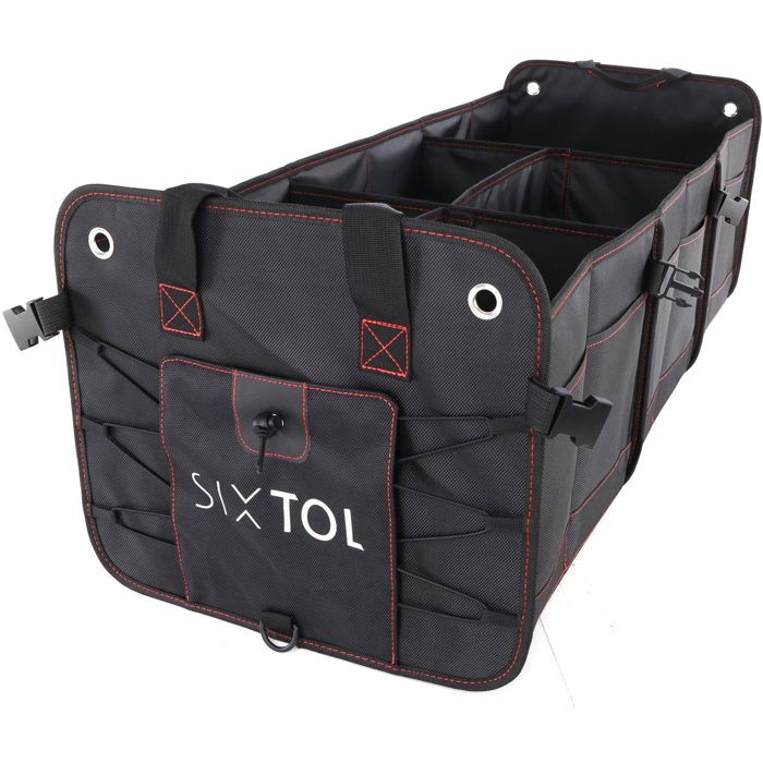 Organisateur De Voiture - SIXTOL - Car Compact 19 Pro - 19 Compartiments - Pliable - Noir