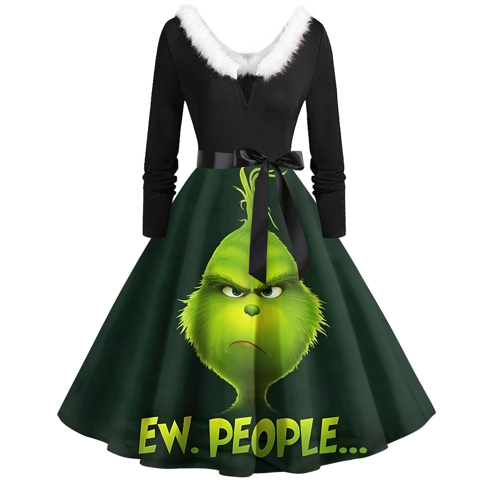 

Женское повседневное и модное платье на молнии с длинными рукавами и v-образным вырезом в тон XXL