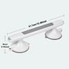 1pc Elderly Safety Handrail - No Drill Installation, Non-Slip Bathroom Grab Rail with Strong Suction Cup, Heavy-Duty Plastic Con