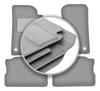 Gray Car Mats For: Jeep Wrangler IV Rubicon Off-road (2017-)