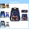 Astro Bot Student Backpack Threepiece Set With Breathable Oxford Fabric For School Kids