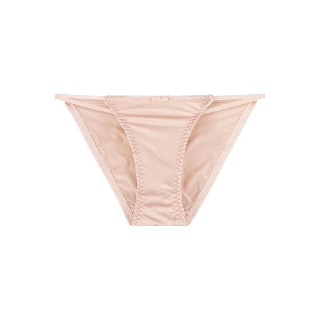 Ice Silk Seamless Women's Panties - Japanese Style, Low Waist, Thin Strap, Pure Desire, Cotton Crotch, Triangle Design
