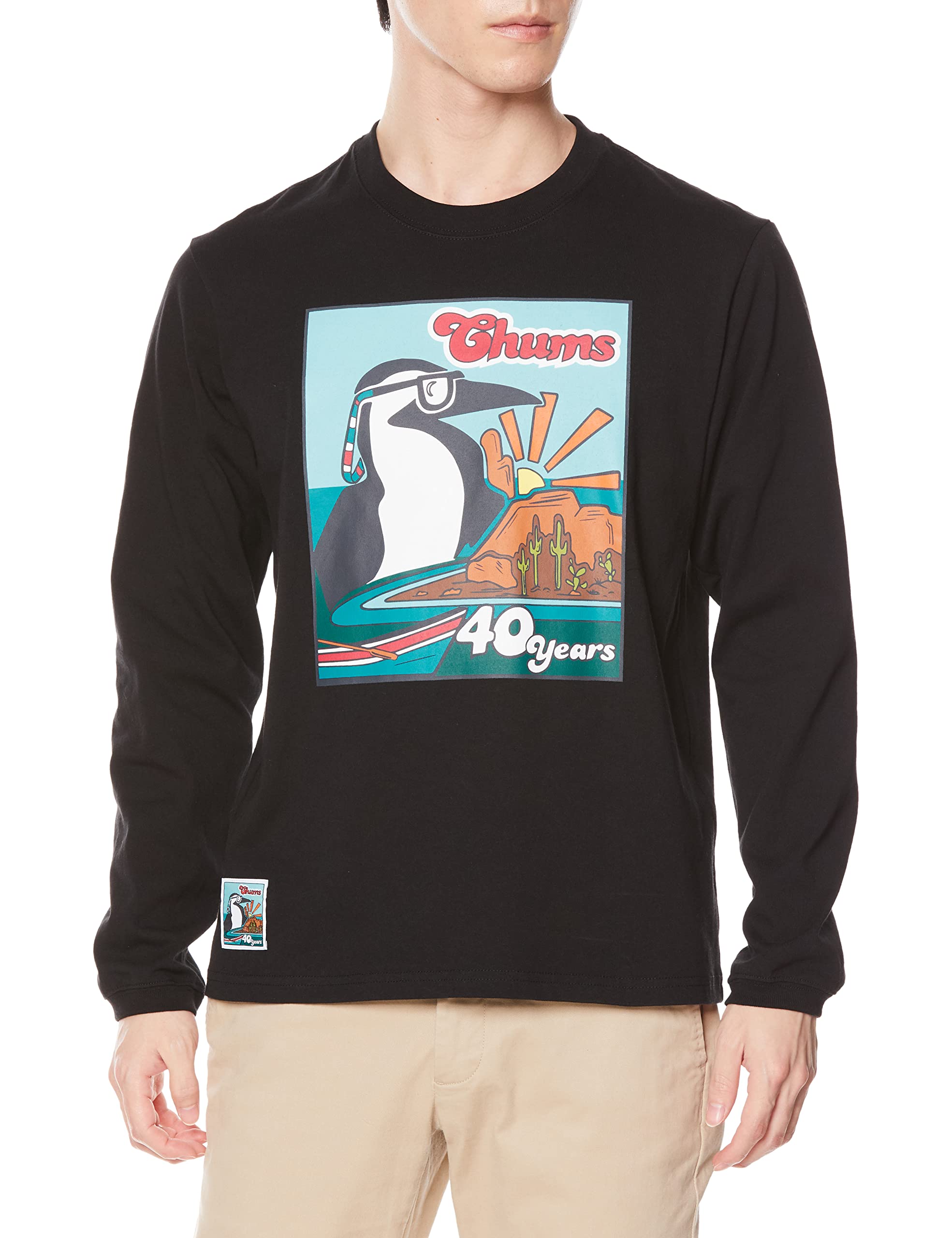 

Long Sleeve 40 Years Black L [Chums] T-Shirt L/S T-Shirt Men s чорний