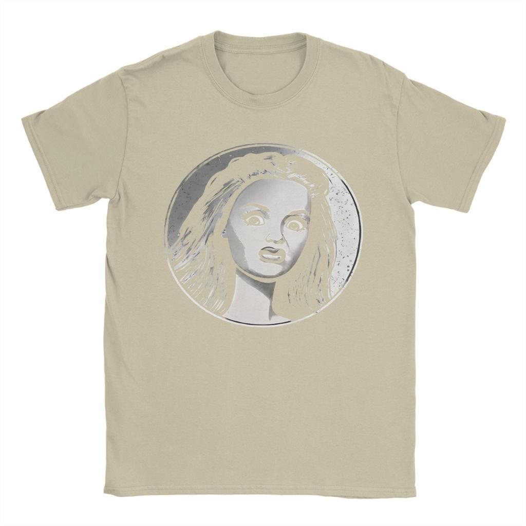 Unisex's Disgusted Doll Face Funny Meme Cursed Image Graphic T Shirts Pure Cotton Clothing Short Sleeve Crew Neck Tees