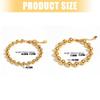 A52E Minimalist Beaded Chain Bracelet For Women Men Sturdy Corrosion Resistant Stainless Steel