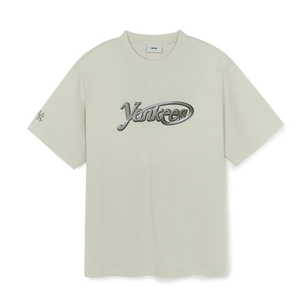 

New MLB New York Yankees Basic Collection SS25 T Shirt Unisex Sandy Brown 3ATSB6853-50SAP L